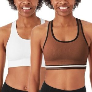 Member's Mark Sports Bras Women's 2-Pack Seamless Racerback Medium Support